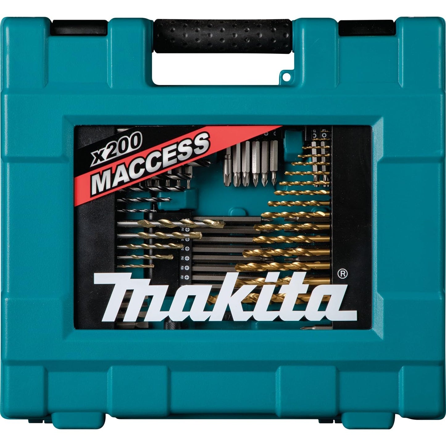 Makita D-37194 - Set di punte per trapano, 200 pezzi, 5 x 110 mm