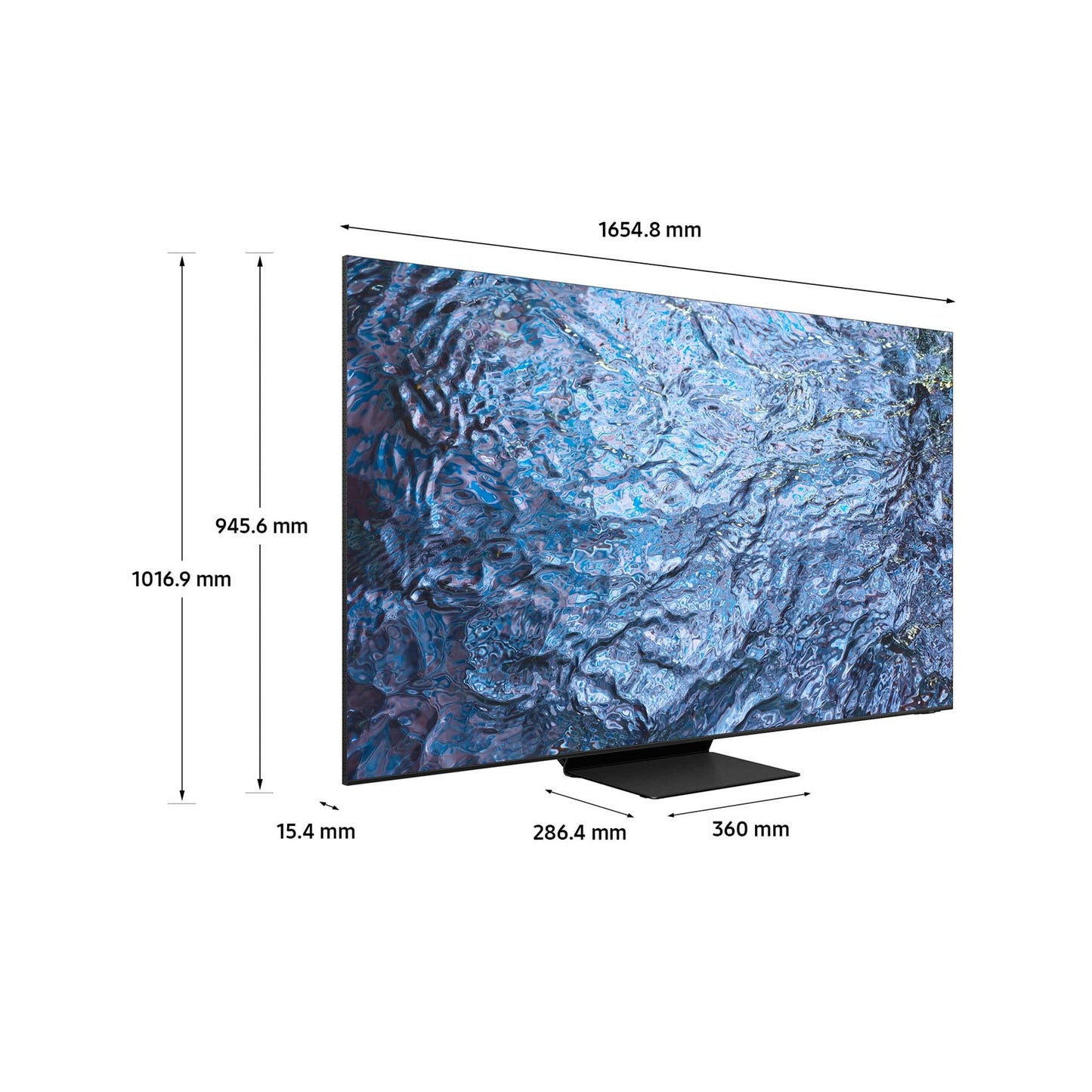 Samsung TV Neo QLED QE75QN900CTXZT, Smart TV 75" Serie QN900C perfetto per il Gaming, Neo QLED 8K UHD, Dolby Atmos, Alexa e Google Assistant integrati, Titan Black, 2023, DVB-T2