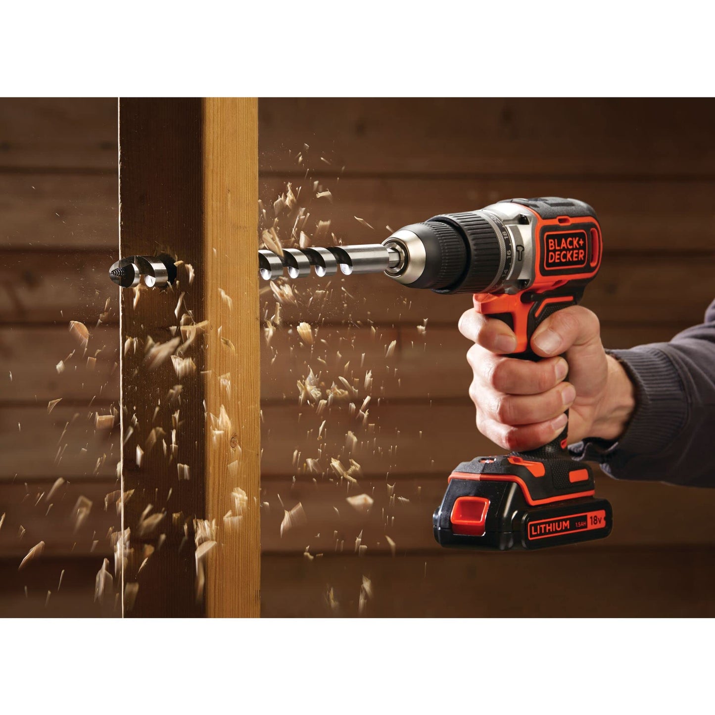 BLACK+DECKER Trapano a percussione senza spazzole da 18V con 1 batteria da 4,0Ah e 1 batteria da 2,5Ah, 50 accessori, caricatore rapido da 1A e borsa morbida, BL188ME2SA-QW