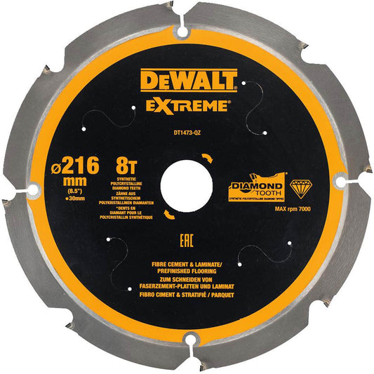 DeWalt, DT1473, QZ, Hojas para sierra circular Multi, Material 216mm 8T