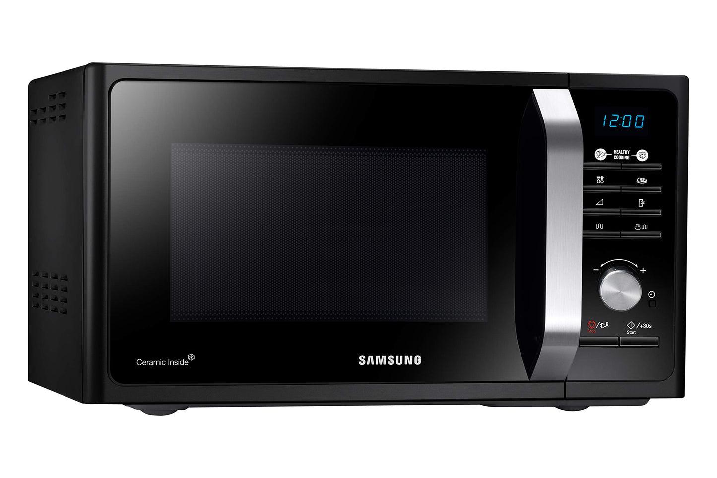 Samsung MG23F301TCK/ET Forno a Microonde Grill a libera installazione Healthy Cooking, Microonde + Grill 800 W + 1200 W, 23 L, Nero, 48.9 x 27.5 x 39.2 cm