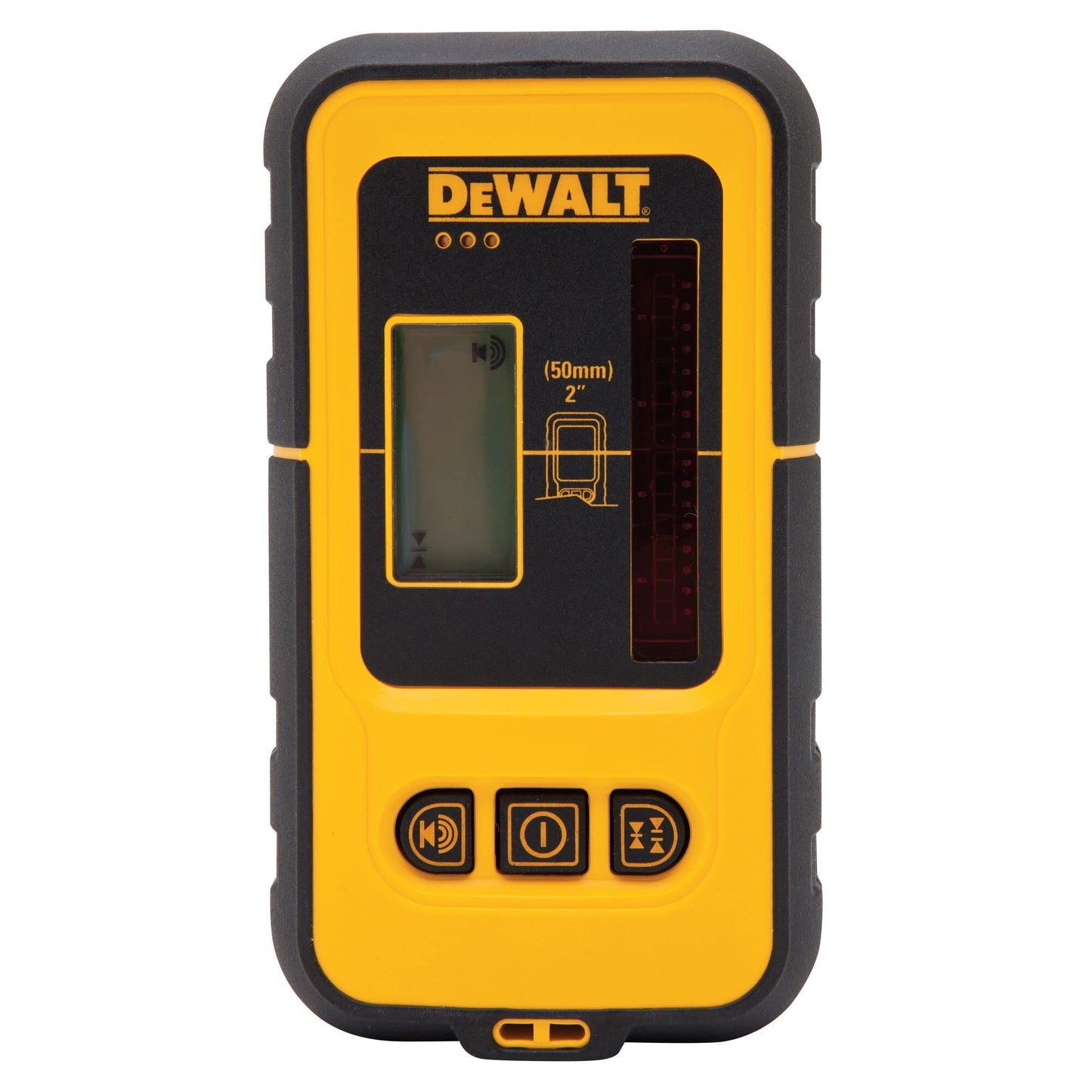 DEWALT DE0892 - Ricevitore/Rilevatore Laser, per DW088 e DW089, 50 metri portata, maneggevolezza, custodia resistant all'umidità e agli schizzi, display LCD