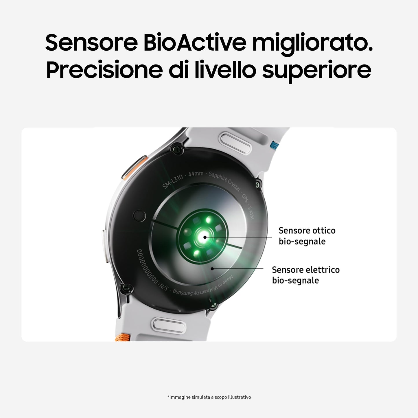 Samsung Galaxy Watch7 Smartwatch Galaxy AI, Analisi del Sonno, Controllo con doppio avvicinamento di dita, Batteria a lunga durata, GPS, BT, Ghiera Touch in Alluminio 40mm Cream [Versione italiana]