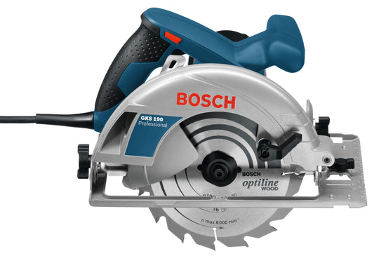 Bosch Professional Sega Circolare Gks 190 (Motore Da1400 Watt, Lama: 190 Mm, Profondità di Taglio: 70 Mm)