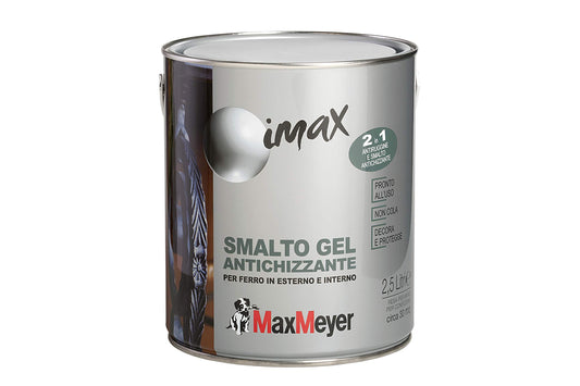 MaxMeyer Smalto ferro antiruggine a Solvente Antichizzante ANTRACITE 2,5 L