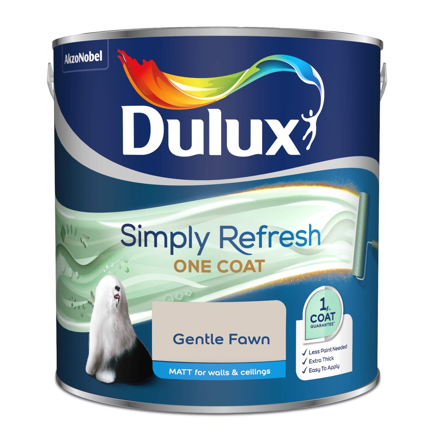 Dulux Simply Refresh 5382890 - Vernice a emulsione opaca, 2,5 l