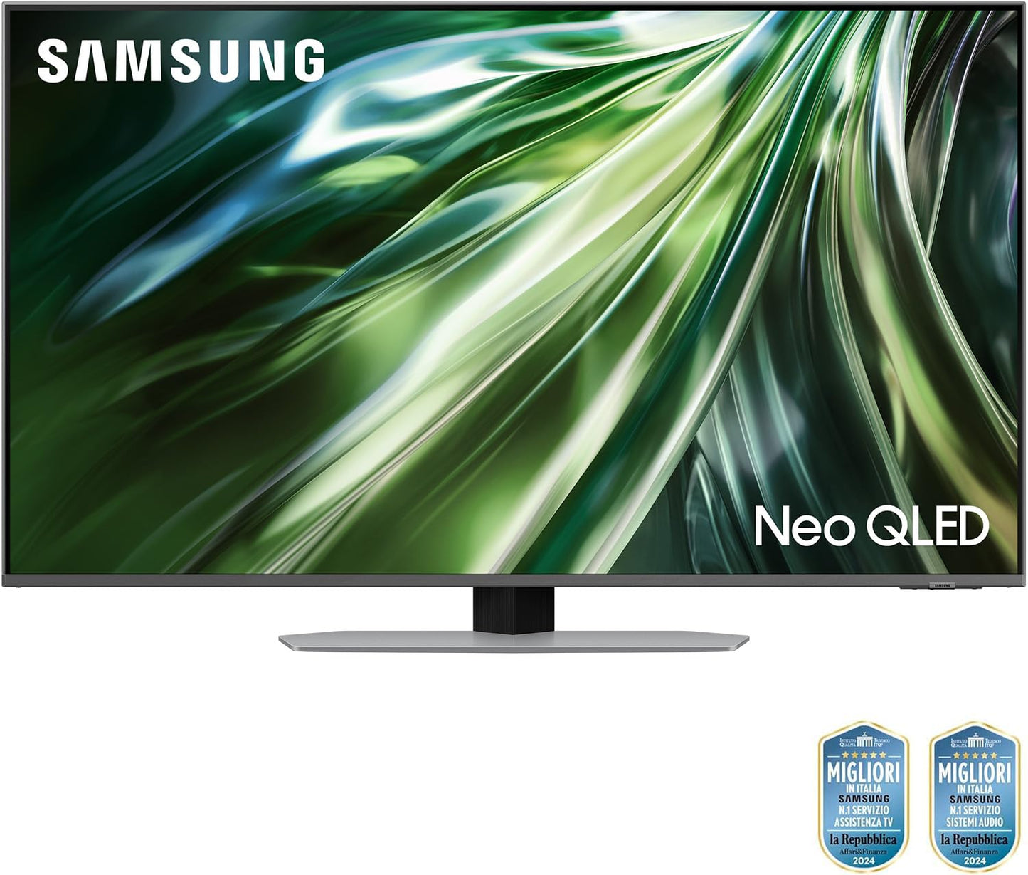 Samsung TV QE50QN94DATXZT Neo QLED 4K, Smart TV 50" Processore NQ4 AI Gen2, Neo Slim, DVBT-2, Q-Symphony & Dolby Atmos, Integrato Alexa, compatibile Bixby e Google Assistant, Carbon Silver 2024