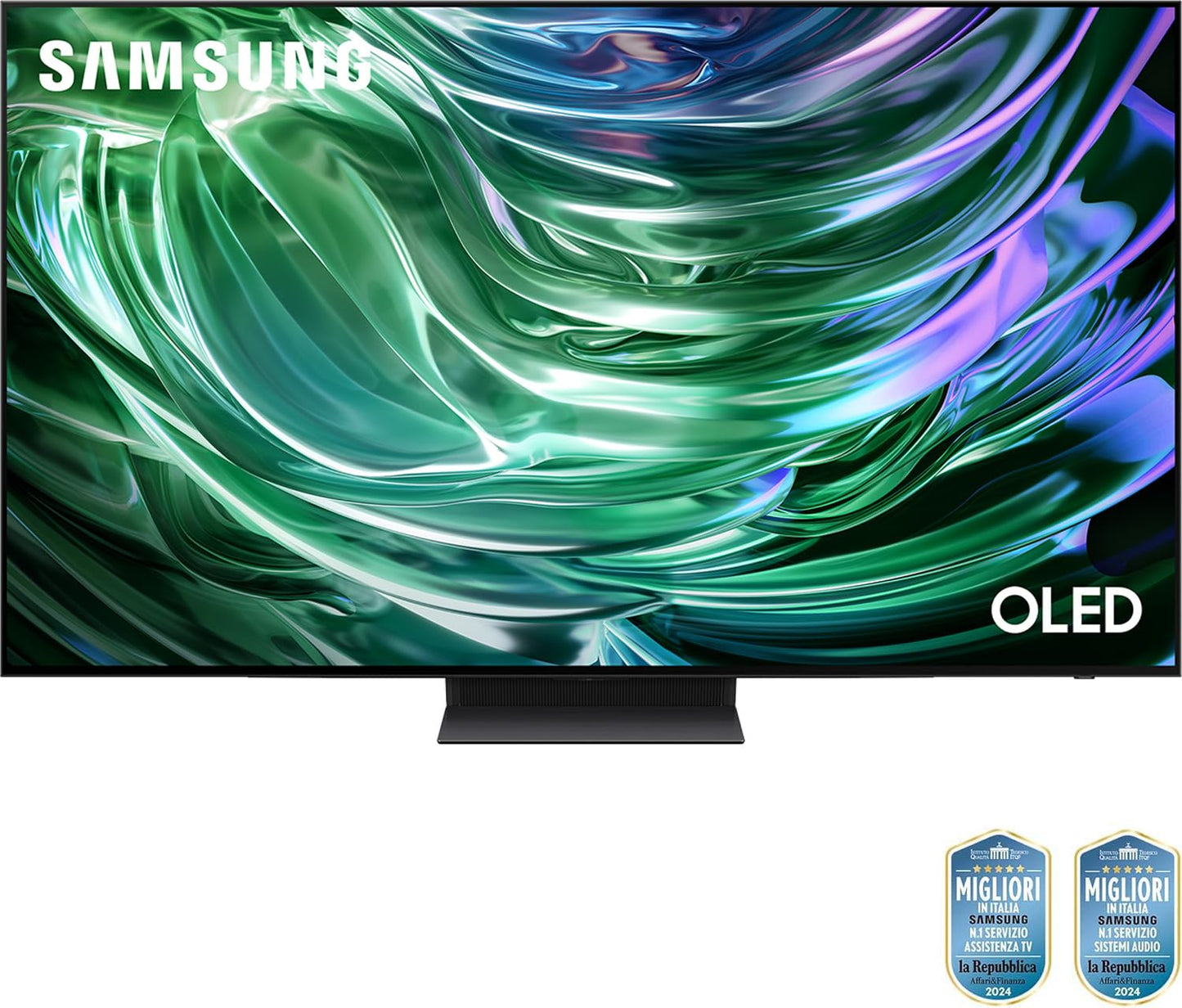 Samsung OLED TV 65" QE65S90DAEXZT, OLED HDR+, Upscaling AI 4K, Processore NQ4 AI GEN2, Motion Xcelerator 144Hz, Design LaserSLim, DVBT-2, Q-Symphony & Dolby Atmos, Black 2024