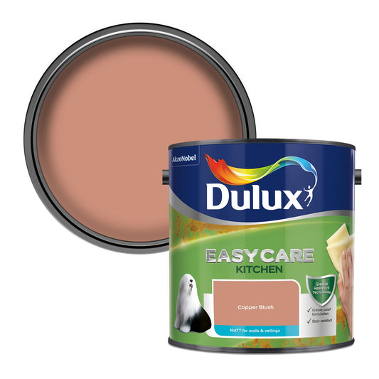 Dulux Easycare Kitchen Matt Emulsion Paint - Copper Blush - 2,5 l