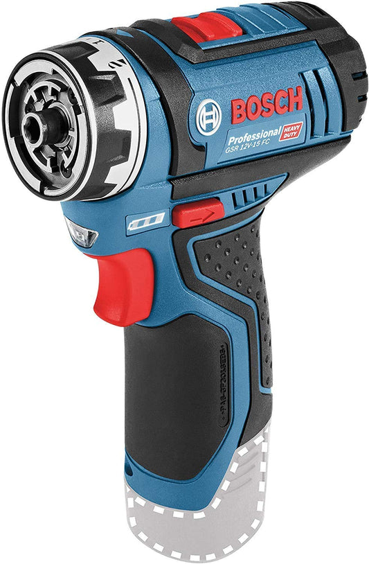 Bosch Professional Gsr 12V-15 Fc 12 Flexiclick System V System Trapano-Avvitatore a Batteria, Batteria e Caricabatteria Non Incluse, in Scatola di Cartone