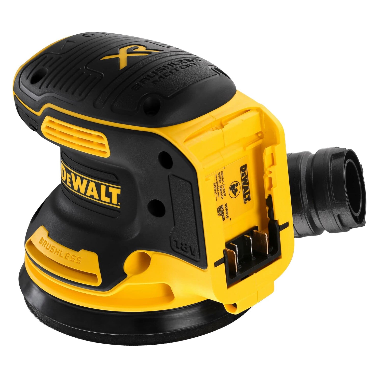 DEWALT DCW210N-XJ Levigatrice senza spazzole 18V XR da 125 mm - Unità nuda