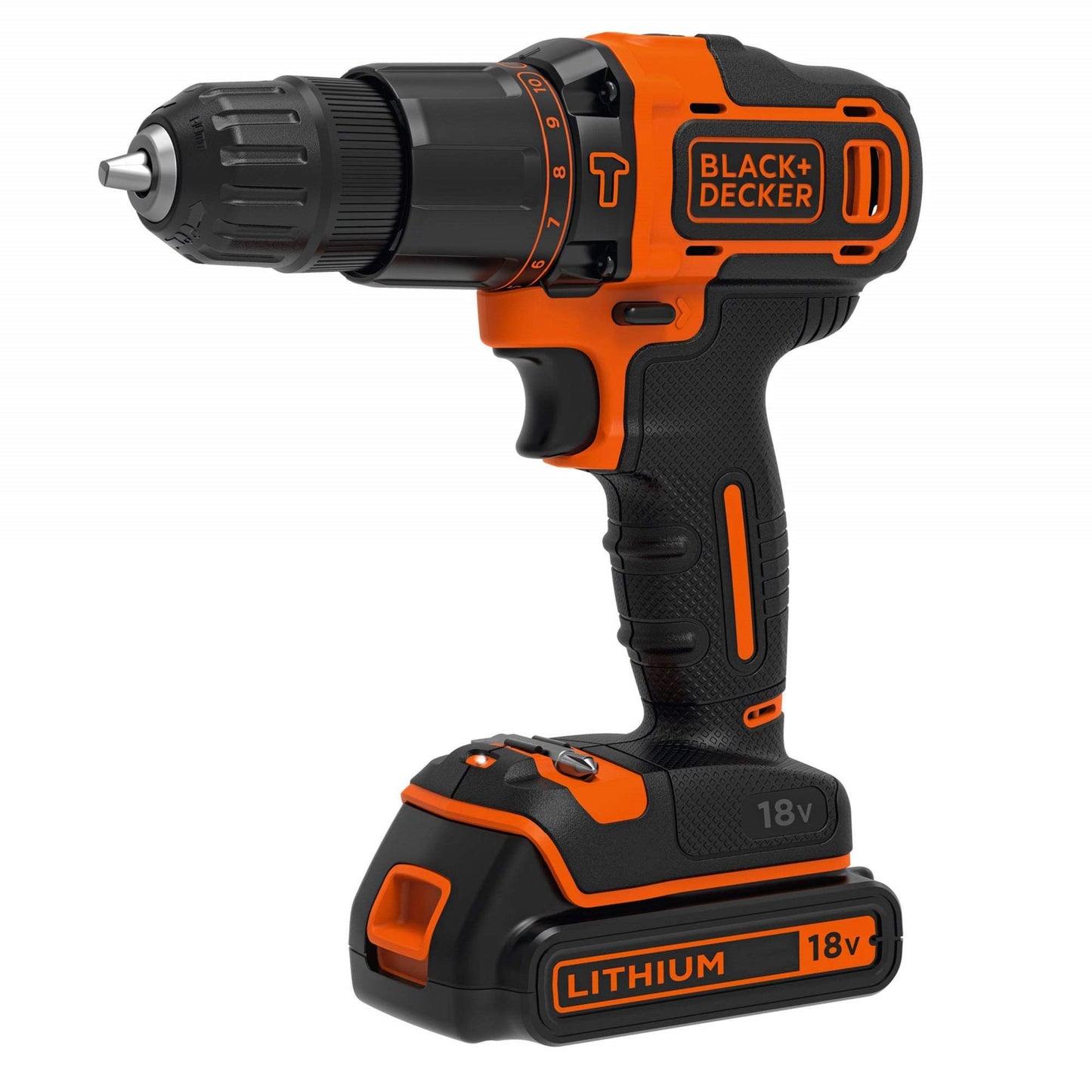 BLACK+DECKER BDCHD18S1KA-QW Trapano a percussione, 3/8_pollice