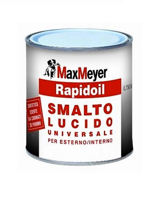 RAPIDOIL - SMALTO LUCIDO UNIVERSALE PER ESTERNO/INTERNO 0,750 Lt BIANCO