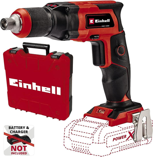 Einhell TE-DY 18 Li-Solo Avvitatore per cartongesso a batteria Power X-Change (18 V, giri al min. 0 - 4000, supporto magnetico punte (6,35mm/¼"), senza batteria e caricabatteria)