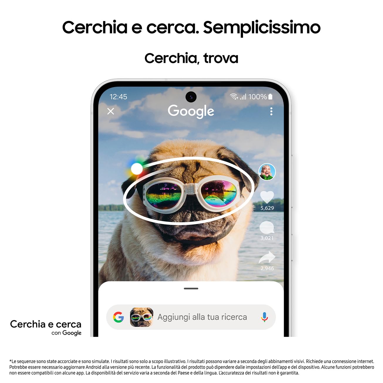 Samsung Galaxy S24 FE Smartphone AI, Caricatore Incluso, Display Dynamic AMOLED 2X 6.7'', Dual SIM, Fotocamera 50MP, 8GB RAM, 128GB, Batteria a lunga durata, IP68, Blue [Versione Italiana]