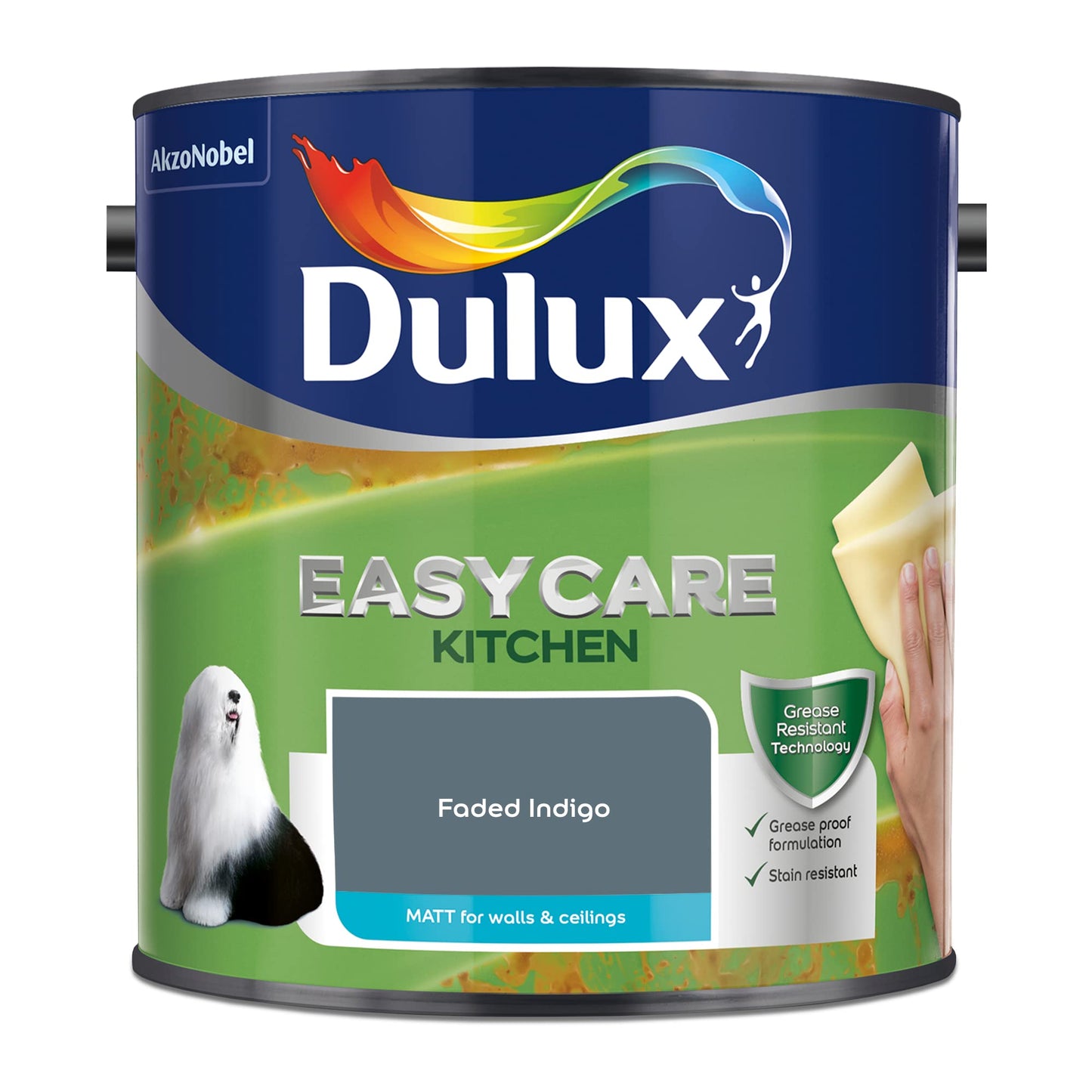 Dulux Easy ycare Kitchen Matt Emulsion Paint – Indaco sbiadito – 2,5 l