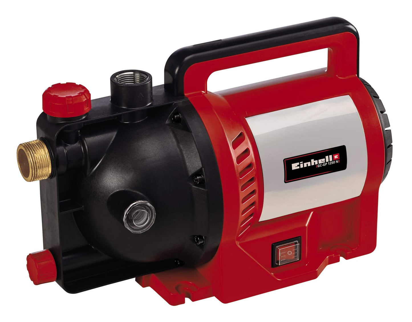 Einhell GC-GP 1250 N Pompa autoadescante (1200 W, portata max 5000 L/h, prevalenza 50 m, altezza aspirazione max 8m, pressione max 5 bar, indicatore di riempimento)