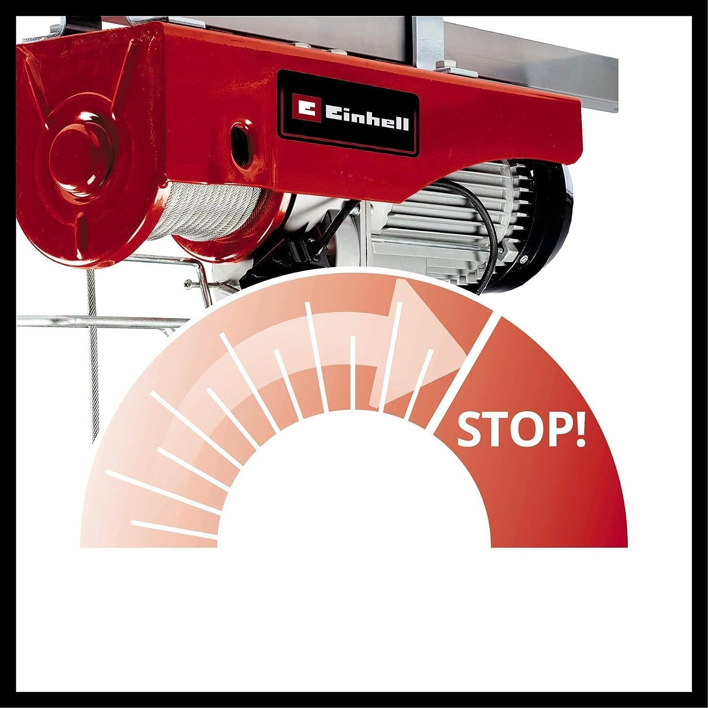 Einhell TC-EH 1000 Argano elettrico (230 V, 50 Hz, 1600 W, portata senza rullo guida 500 kg, portata con rullo guida 999 kg, cavo 18 m)