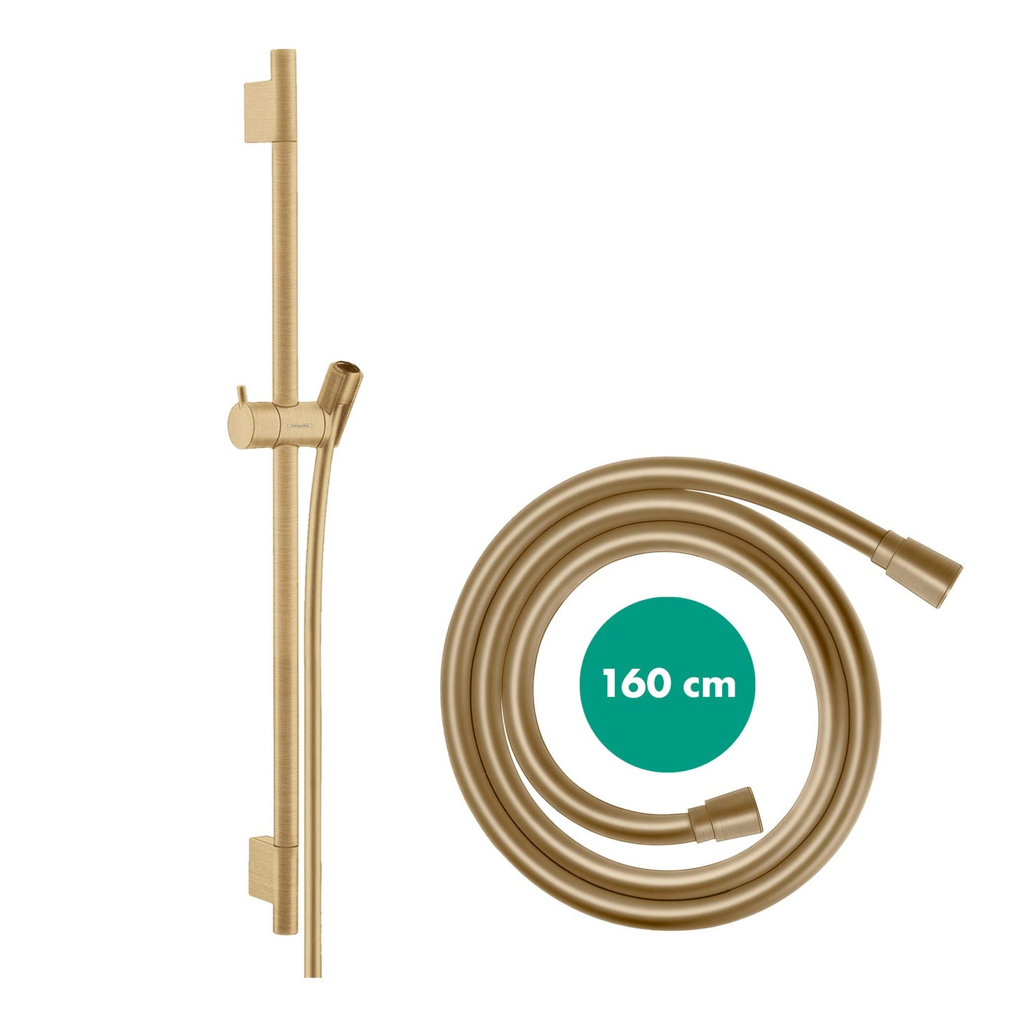 hansgrohe Unica Asta doccia S Puro 65 cm con flessibile doccia, oro lucido, 28632990