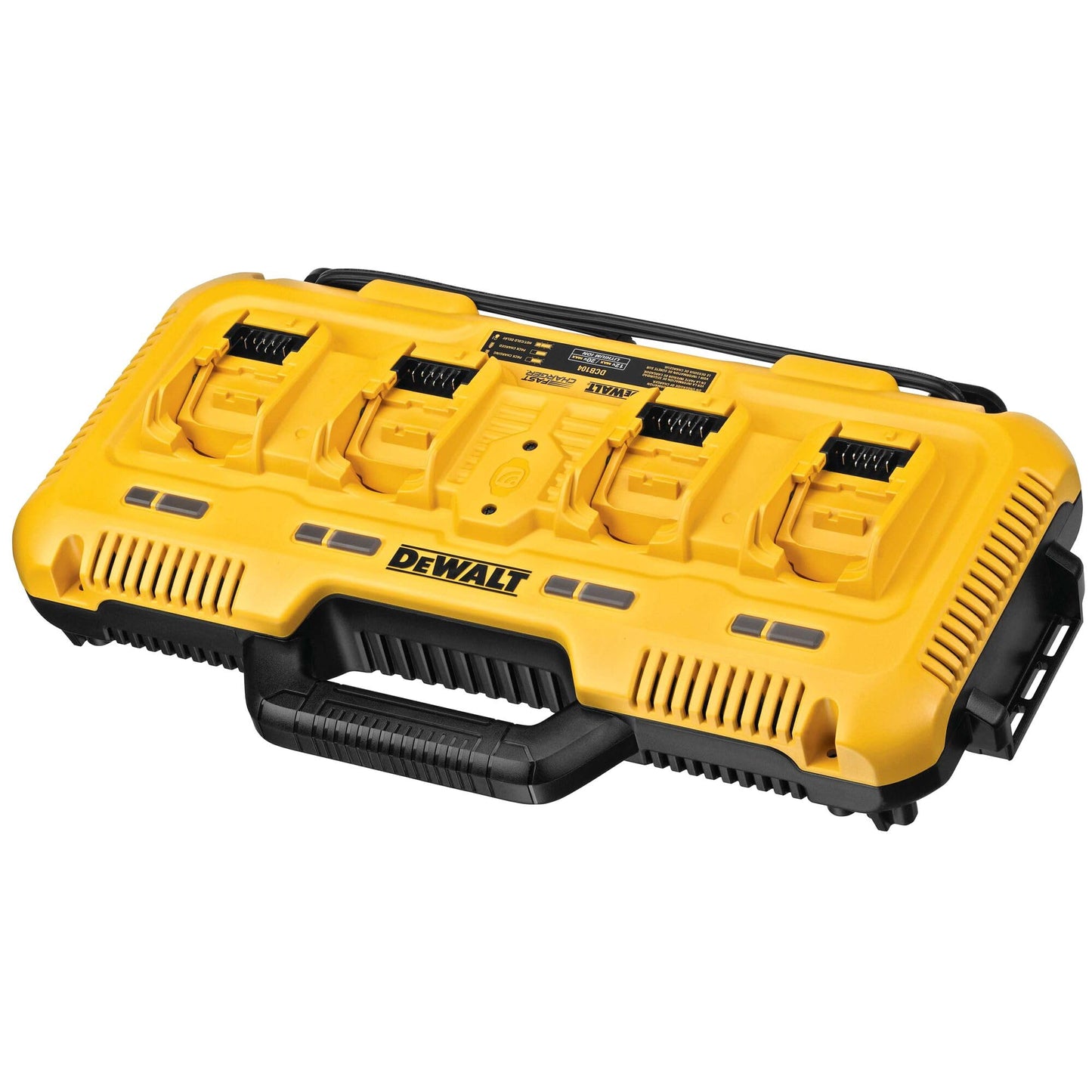 DEWALT DCB104-QW, Caricabatterie rapido universale a 4 ingressi.