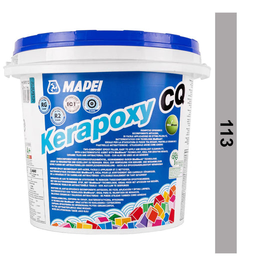 Malta epossidica bicomponente per fughe 3kg Kerapoxy CQ Mapei - Colore: GRIGIO CEMENTO/113