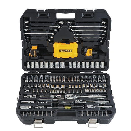 DEWALT DWMT73803 - Kit attrezzi meccanici e bussole, 168 pezzi