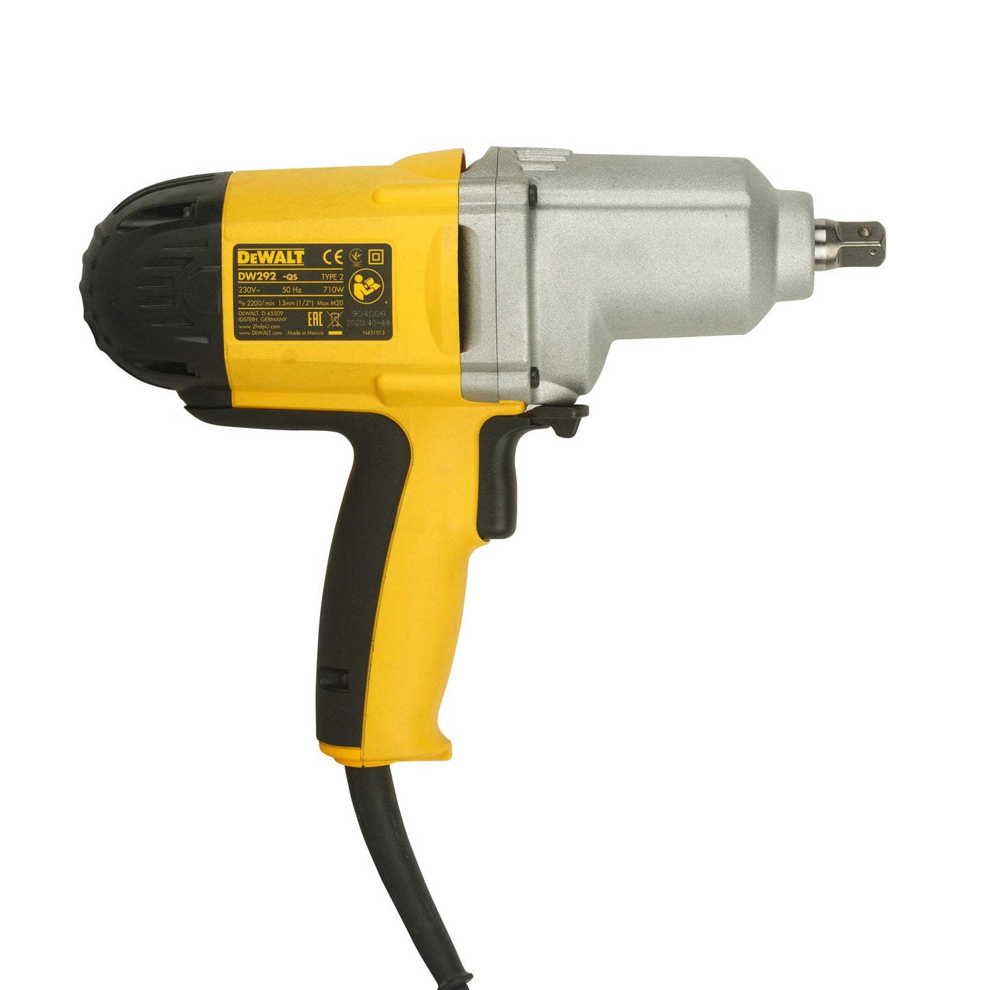 DEWALT avvitatore a filo impulso 1/2" 710W, DW292-QS