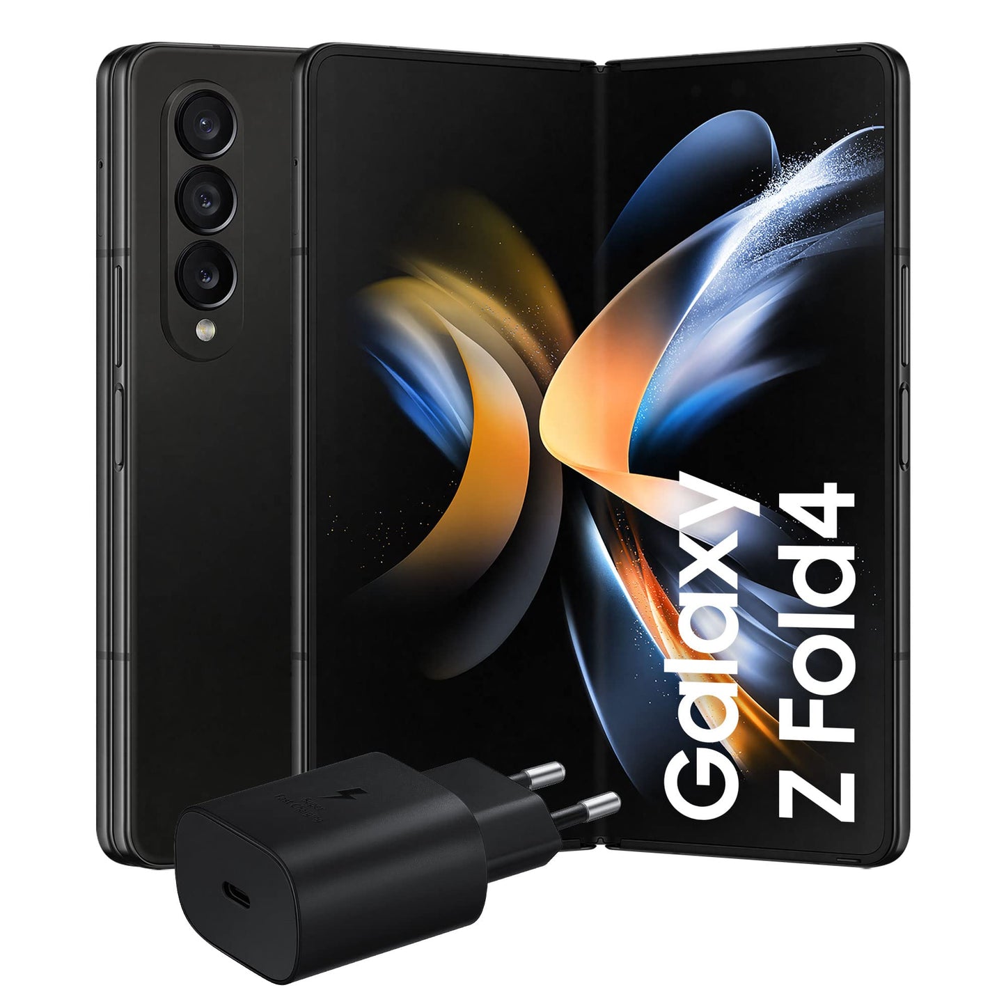 Samsung SM-F936BZKCEUE Galaxy Z Fold4 sbloccato Smartphone 5G Caricatore incluso, pieghevole, Android SIM Free, 512GB, Display Dynamic AMOLED 2X 6.2”/7.6”1,2, Phantom Black 2022 [Versione Italiana]