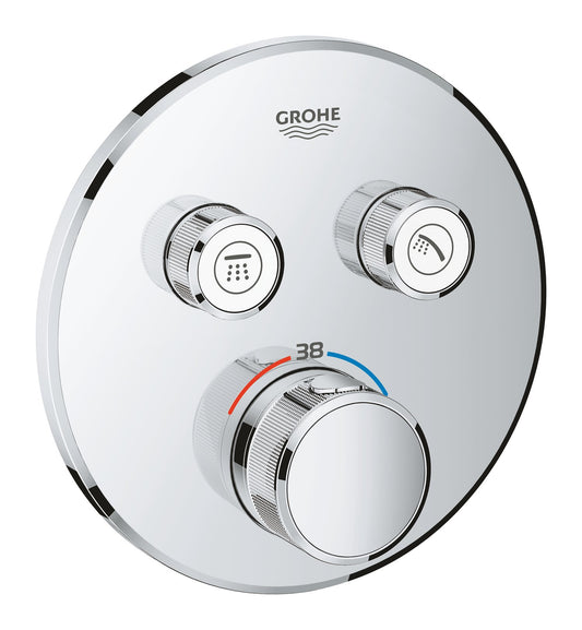 GROHE Grohtherm SmartControl Miscelatore Termostatico a 2 Vie, Cromo, Rotondo 29119000