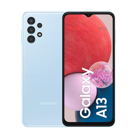 Samsung Galaxy A13 Smartphone Processore Dual + Exa Core, Display Infinity-V da 6.6¹ Android 12, 4GB RAM, 128GB Memoria interna espandibile² Batteria 5.000 mAh³ Light Blue [Versione italiana]