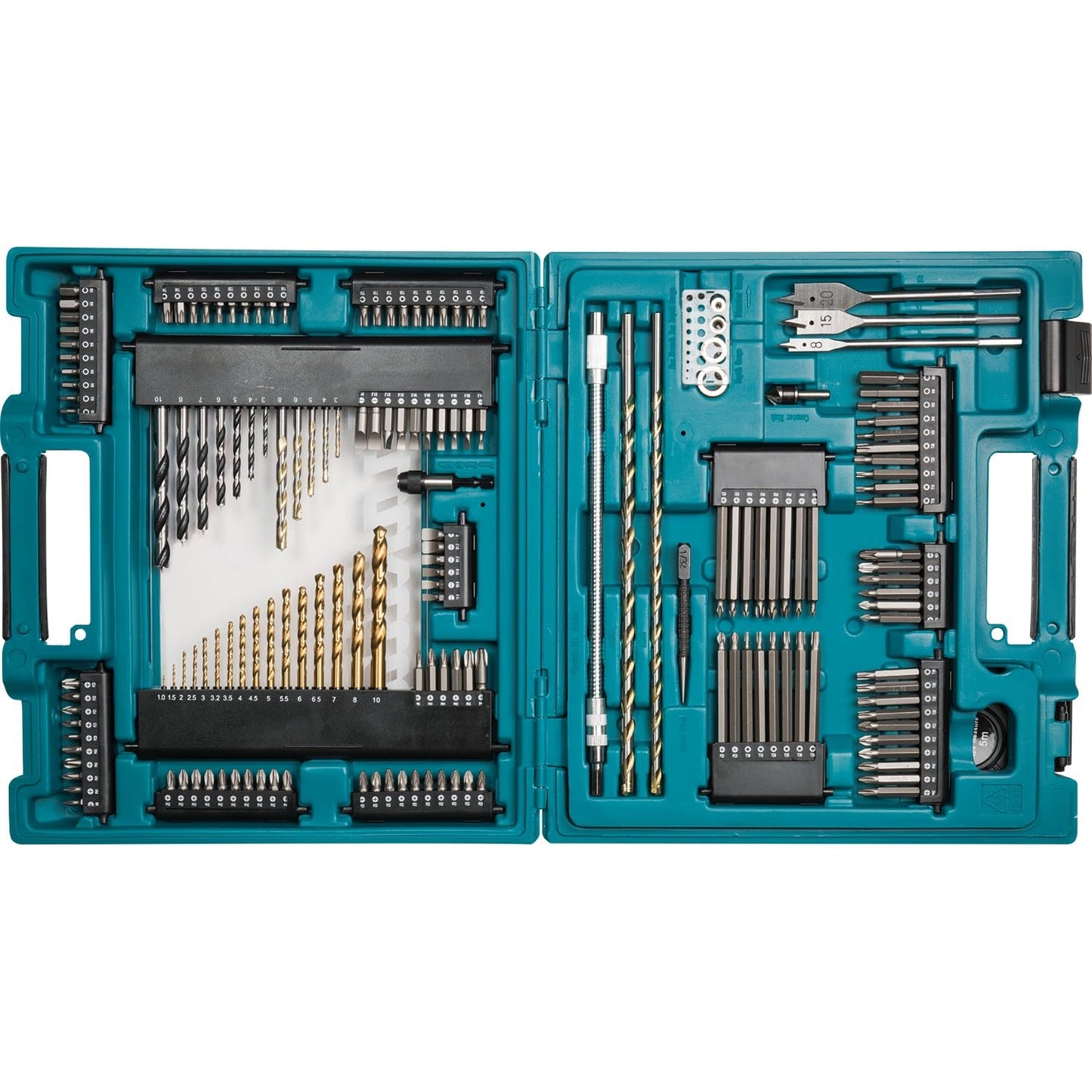 Makita D-37194 - Set di punte per trapano, 200 pezzi, 5 x 110 mm