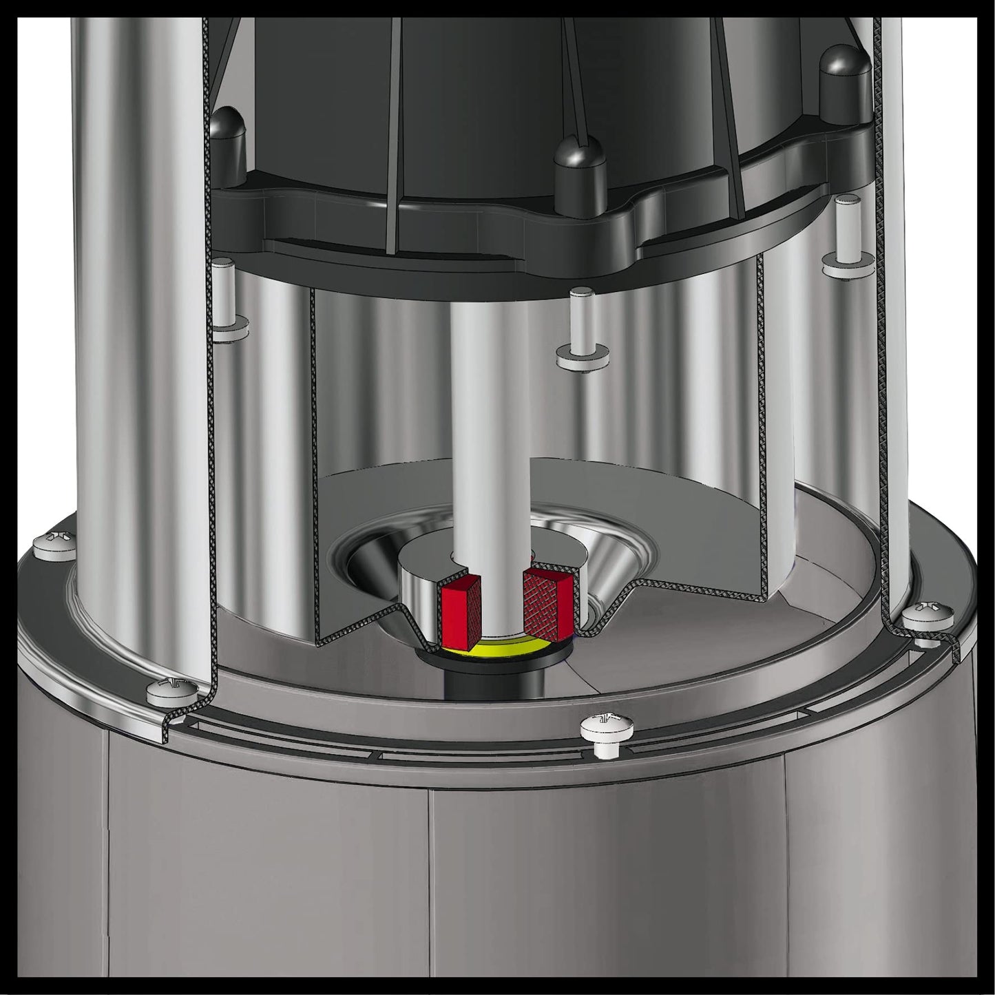 Einhell Pompa per fontana profonda GE-DW 1155 N-A (1.100 Watt, fino a 6.000 l/h, altezza massima di mandata 55 m, diametro pompa 98 mm, cavo di alimentazione da 22 m, funzione automatica)