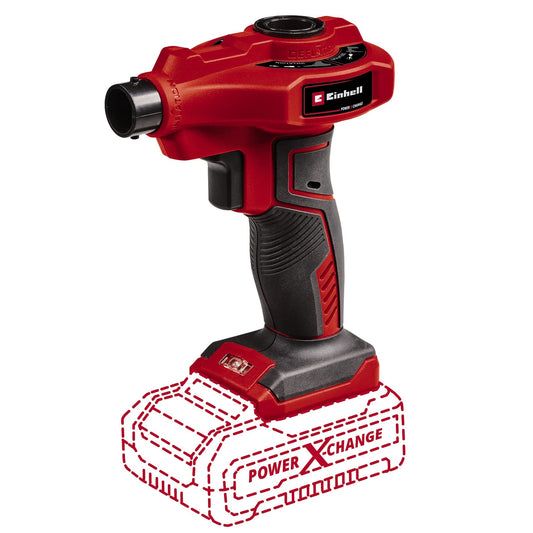 Einhell Pompa ad aria a batteria CE-AP 18 Li-Solo Power X-Change (ioni di litio, 18 V, portata d'aria 670 l/min, pressione d'esercizio 0,05 bar, senza batteria e caricabatteria)