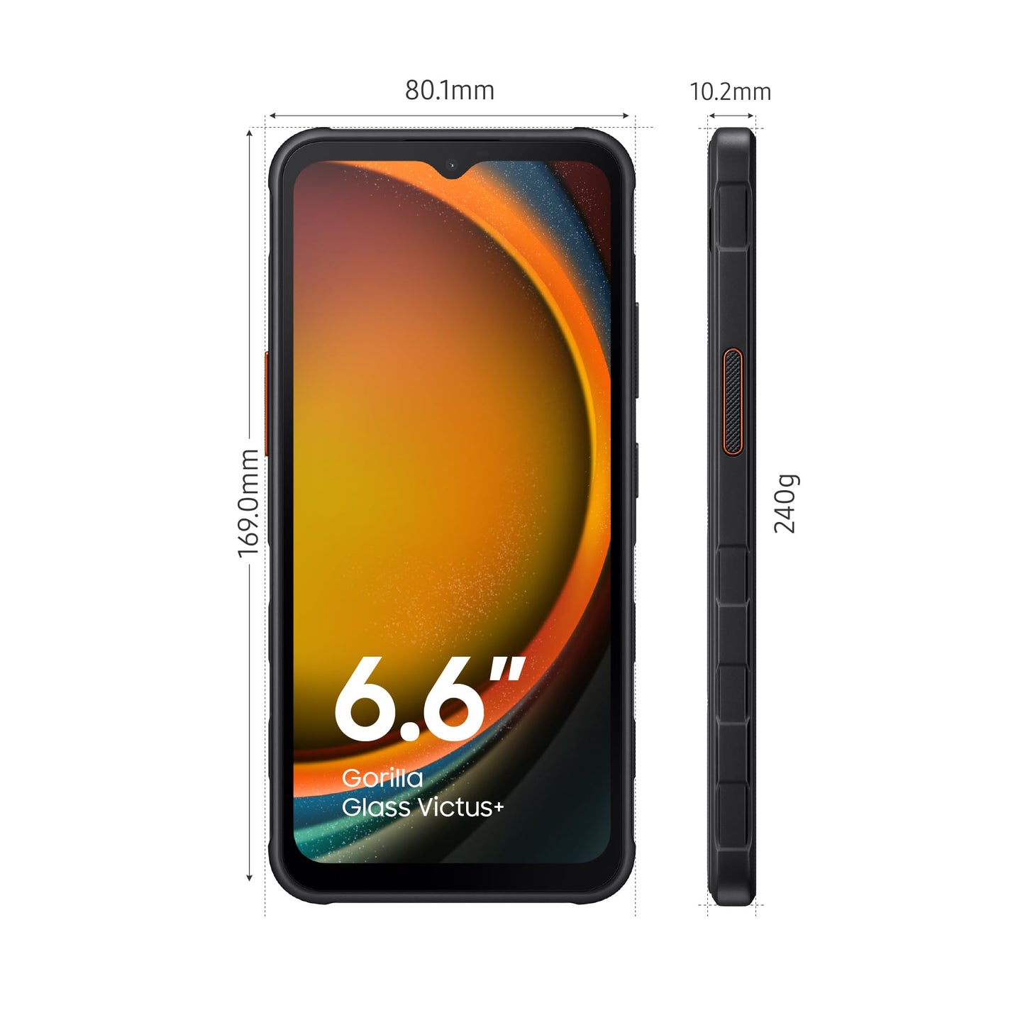 Samsung Galaxy XCover7 5G Smartphone Android Resistenza IP68, Display da 6.6'', RAM 6GB, 128 GB di Memoria Interna Espandibile, Batteria 4.050 mAh, Nero [Versione italiana]