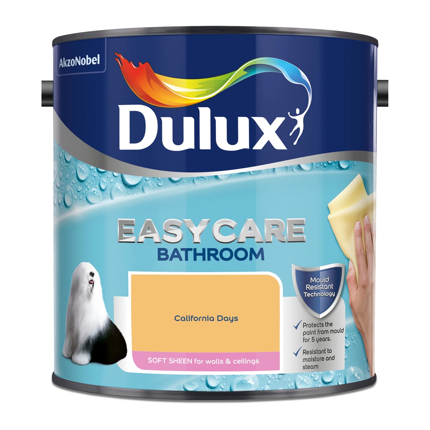 Dulux Easy Care Bath, vernice morbida e lucida, California Days, 2,5 l