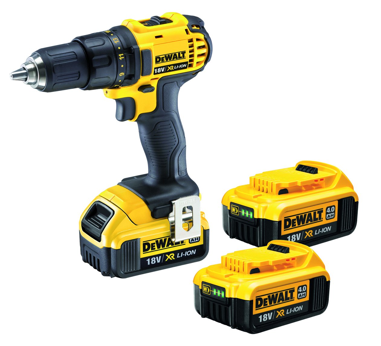 DEWALT – Avvitatore a batteria 18 V, 4 pezzi, dcd780 m3-de