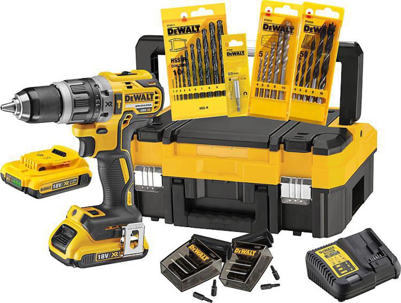 Dewalt Avvitatore a percussione a batteria, set di 1 pezzi, dck796d2t