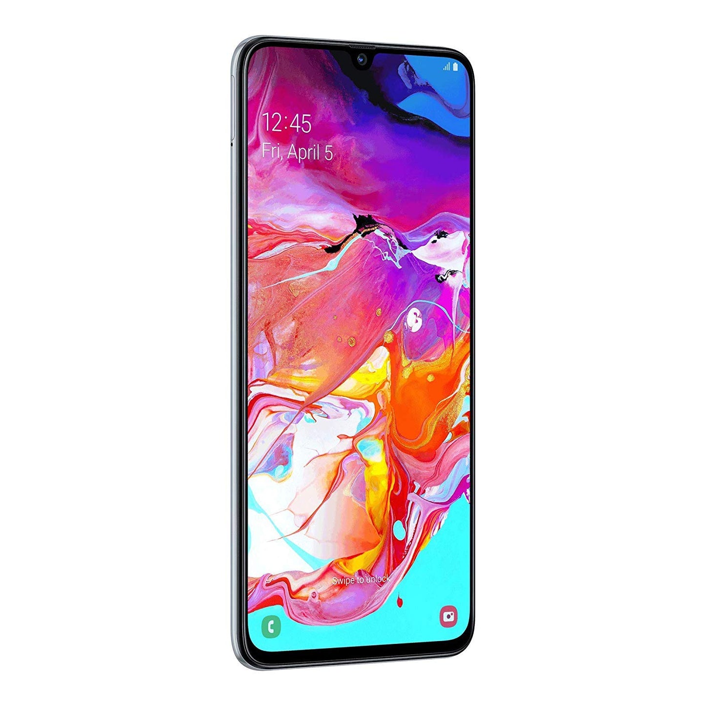 Samsung Galaxy A70 Smartphone, Display 6.7" Super AMOLED, 128 GB Espandibili, RAM 6 GB, Batteria 4500 mAh, 4G, Dual Sim, Android 9 Pie, [Versione Italiana], Black