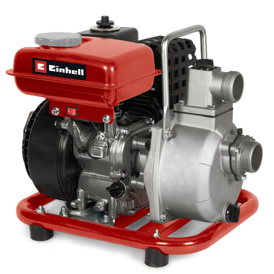 Einhell GC-PW 16 Motopompa (motore benzina 4 tempi, 1600 W - 2,2 HP, portata max 14000 L/h, prevalenza 28 m, altezza aspirazione max 7m, serbatoio 1,8l)