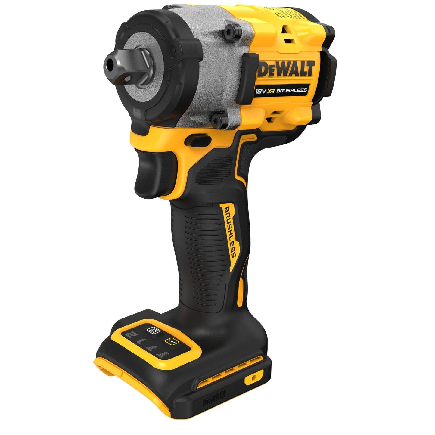 DeWalt DCF922N-XJ Avvitatore ad Impulsi a Batteria, 18 V, Presa Quadrata Esterna con Bloccaggio a Sfera, Coppia di Serraggio di 406 Nm, Coppia di Rilascio di 610 Nm, Include Gancio per Cintura