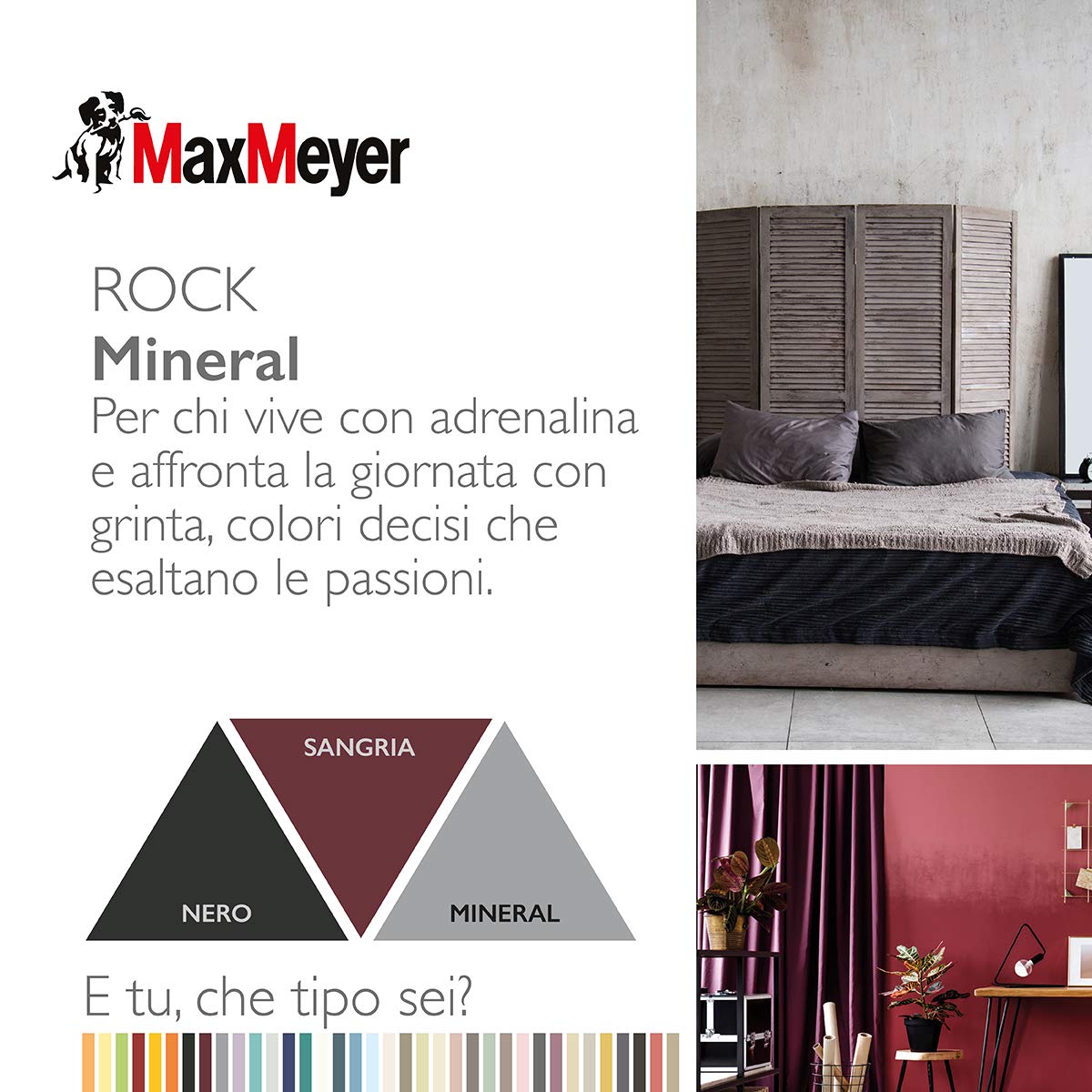 MAXMEYER PITTURA COLORATA SUPERLAVABILE HOME COLOR MINERAL 0,75L