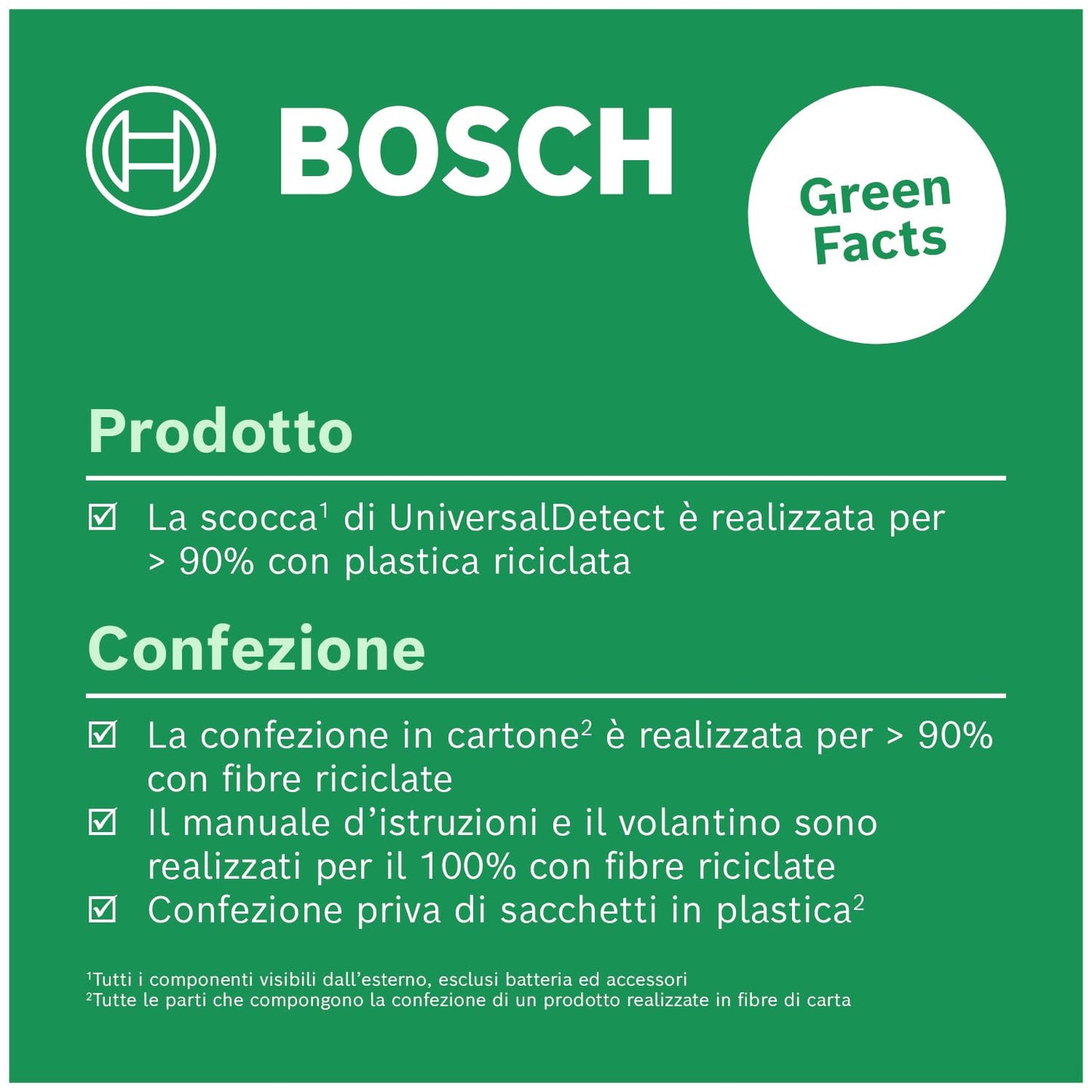 Bosch rilevatore UniversalDetect (display con guida passo-passo per un facile utilizzo, rilevatore cavi e sottostrutture in legno, in cartone)