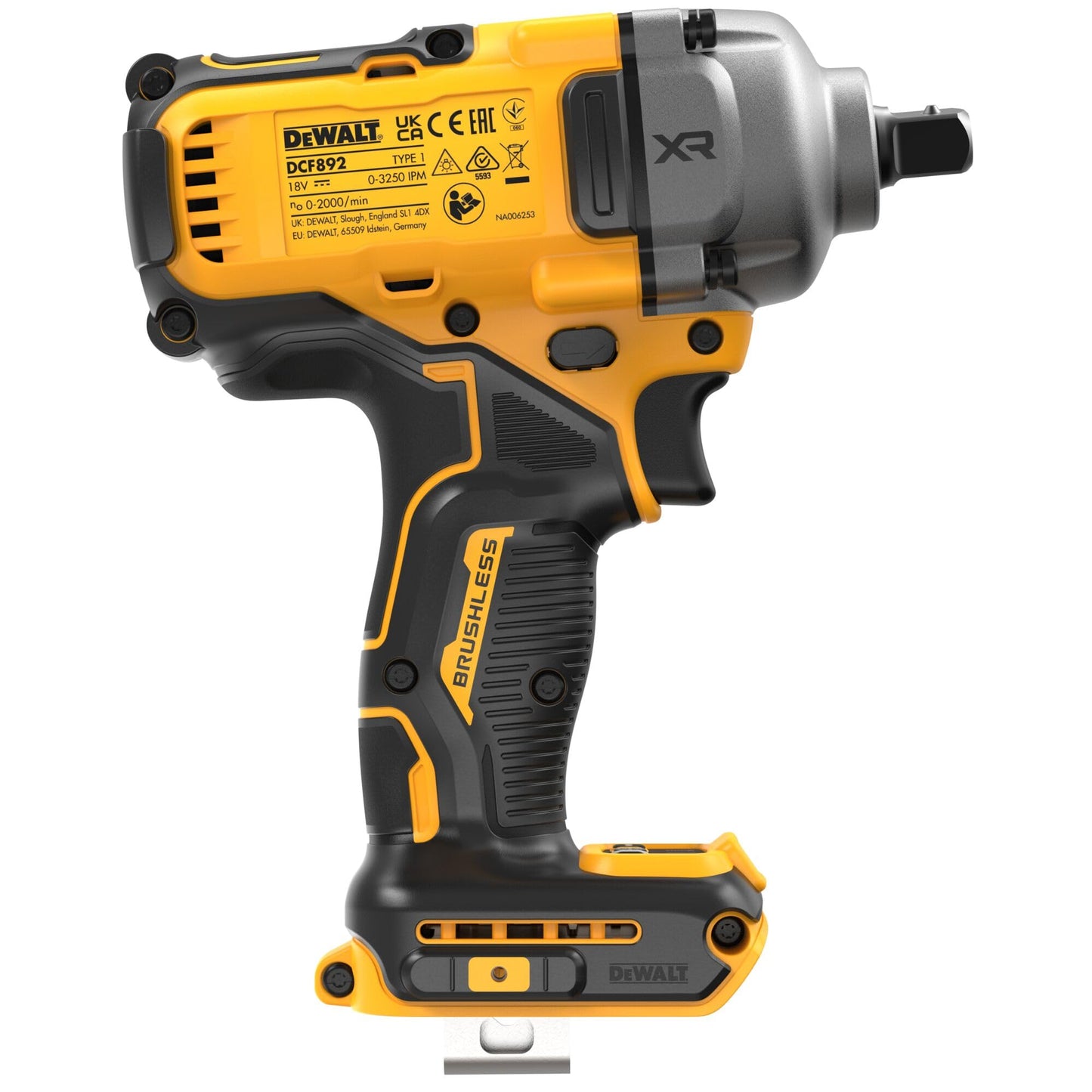 DeWalt XR DCF892N Avvitatore a Percussione a Batteria, 18 V, Attacco Detent Pin, Coppia di Serraggio di 812 Nm, Batteria e Caricabatterie non Inclusi