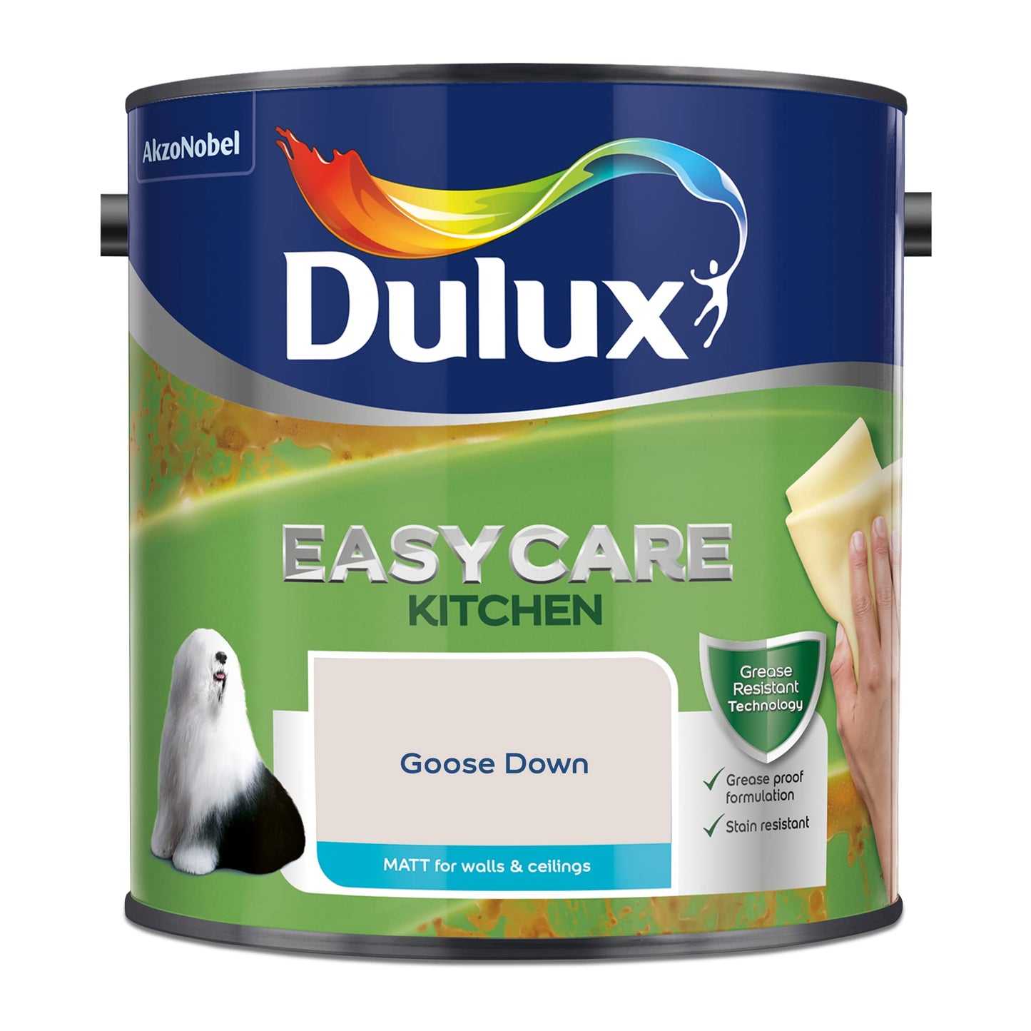 Dulux Easycare Kitchen Matt Emulsion Paint - Piumino d'oca - 2,5 l