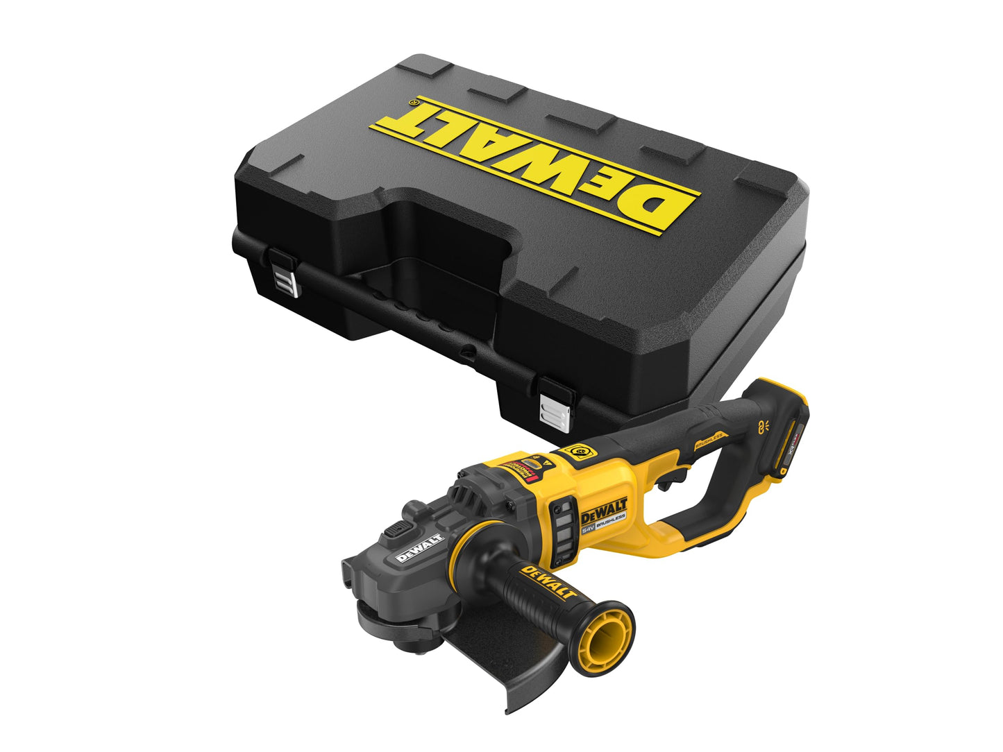 DeWALT Smerigliatrice angolare a batteria DCG460NK-XJ, 54 V, 230 mm, smerigliatrice con interruttore a paddle