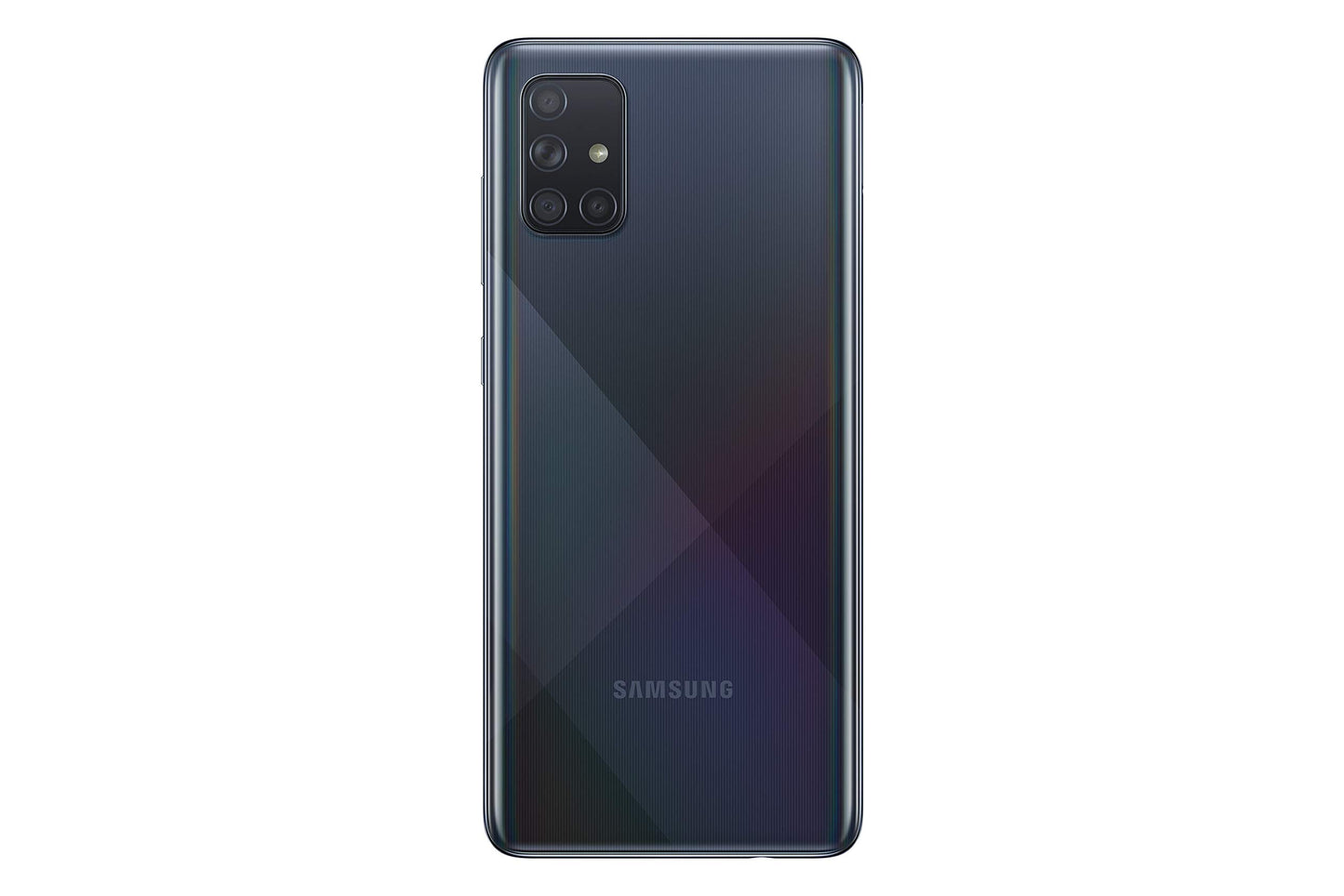 Samsung Galaxy A71 Smartphone, Display 6.7" Super AMOLED, 4 Fotocamere Posteriori, 128 GB Espandibili, RAM 6 GB, Batteria 4500 mAh, 4G, Dual Sim, Android 10, Nero (Prism Crush Black)