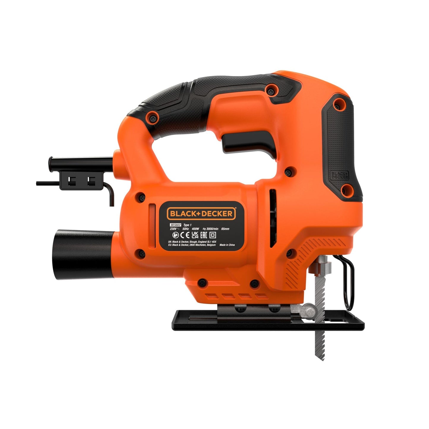 BLACK+DECKER Seghetto alternativo 400W a velocità singola, BES602-QS