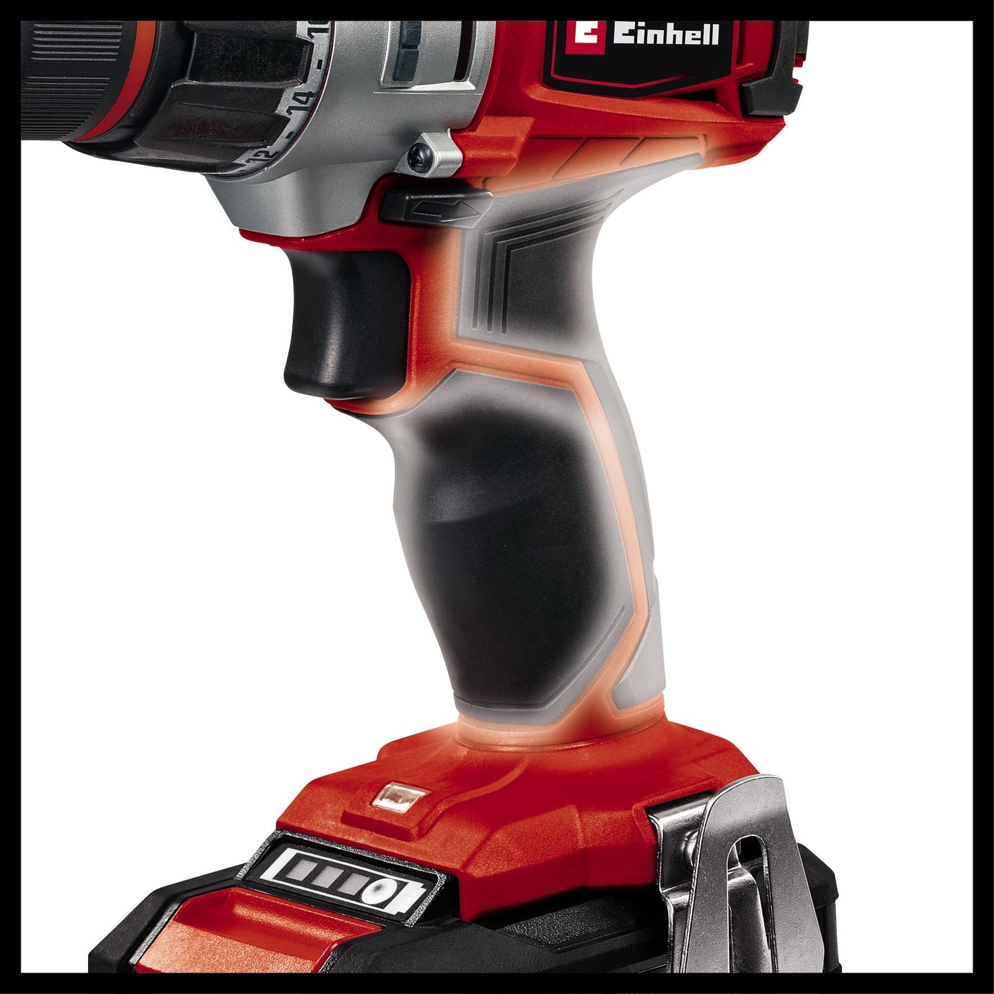 Einhell TE-CD 18/2 Li Kit (2x1,5 Ah) Trapano avvitatore a batteria (18 V, 2 velocità, vel. 1 giri min. 0-350, vel 2 giri min. 0-1250, torsione 44Nm, incl. Batteria da 1,5 Ah e caricabatteria)