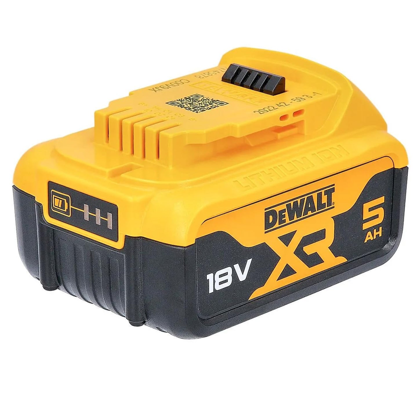 DEWALT DCB184 5.0Ah 18v XR batteria agli ioni di litio + caricatore DCB115, giallo