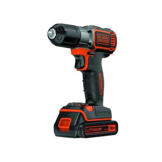 BLACK+DECKER TTrapano/Avvitatore Autosense™ 18V Litio in valigetta. ASD184K-QW